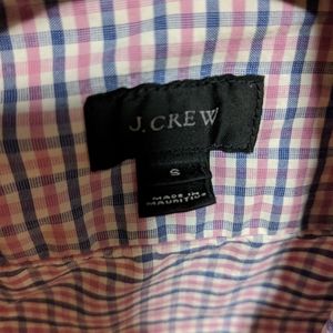 Jcrew secret wash check long sleeve